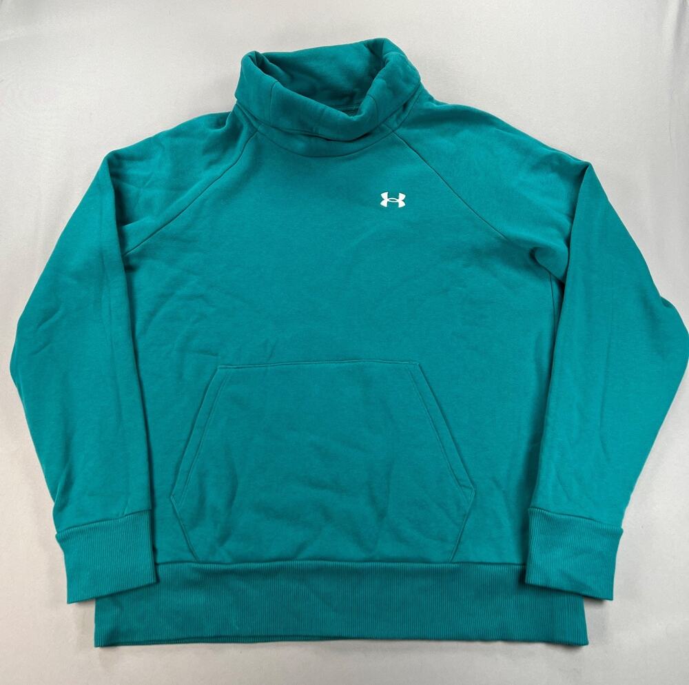 Under Armour Cowl Neck Pullover Sweatshirt in Emerald Green (Women's S)
